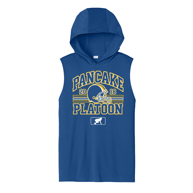 PANCAKE PLATOON (Retro) - Hooded Muscle Tee