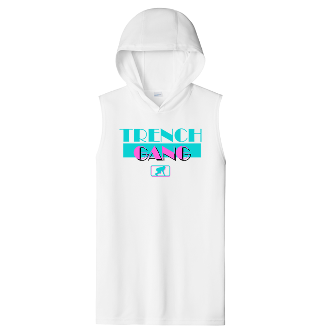 TRENCH GANG (Retro) - Hooded Muscle T-Shirt