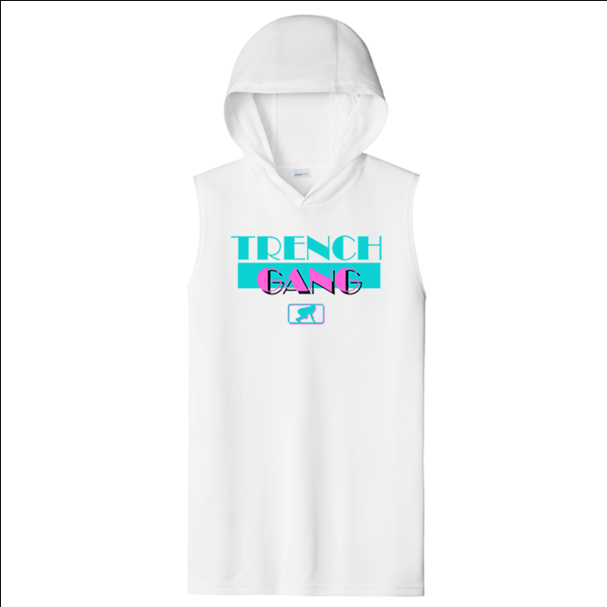 TRENCH GANG (Retro) - Hooded Muscle T-Shirt
