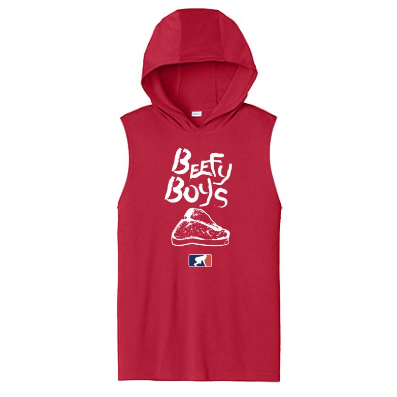 BEEFY BOYS - Hooded Muscle Tee