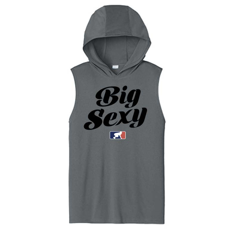 BIG SEXY (Black) - Hooded Muscle Tee