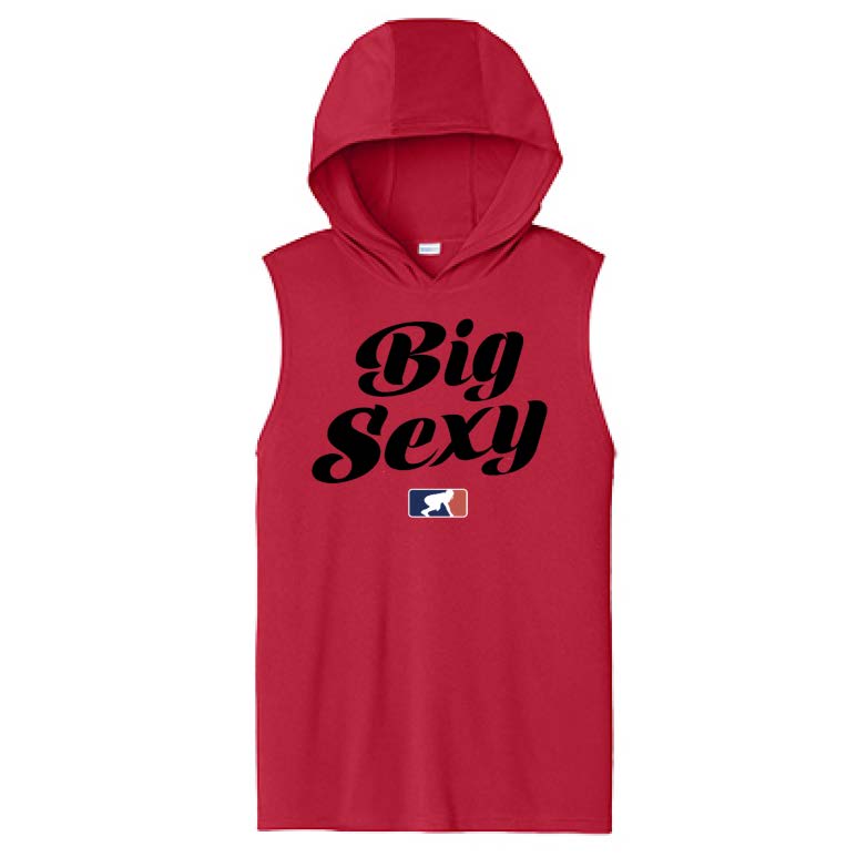 BIG SEXY (Black) - Hooded Muscle Tee