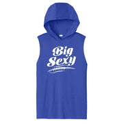 BIG SEXY (White) - Hooded Muscle Tee