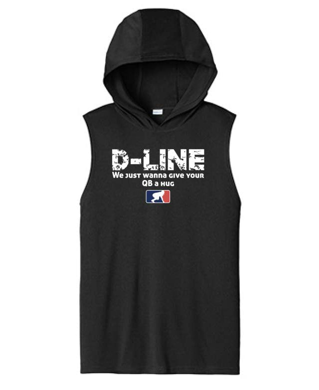 D-LINE HUGS - Hooded Muscle Tee