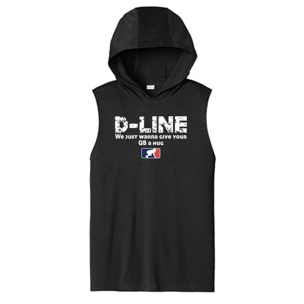 D-LINE HUGS - Hooded Muscle Tee