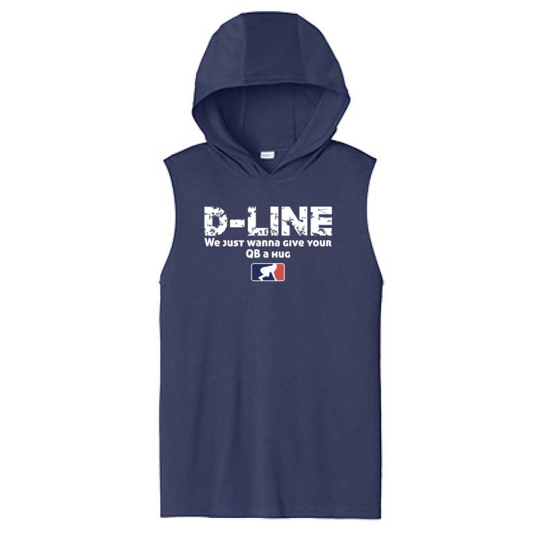 D-LINE HUGS - Hooded Muscle Tee