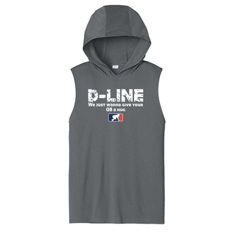 D-LINE HUGS - Hooded Muscle Tee