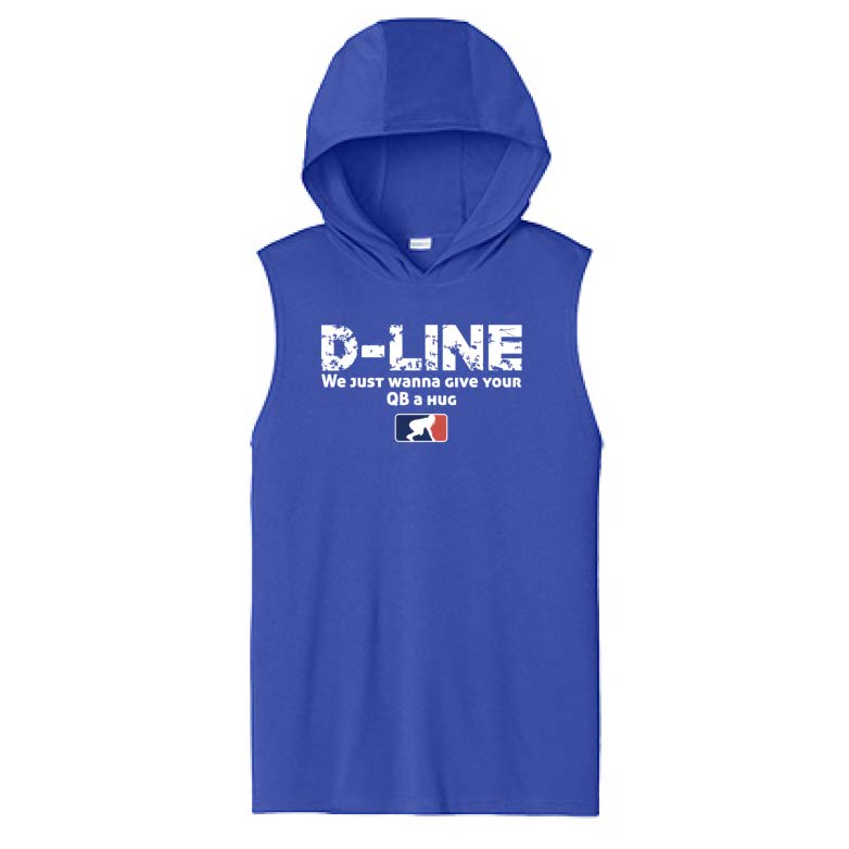 D-LINE HUGS - Hooded Muscle Tee