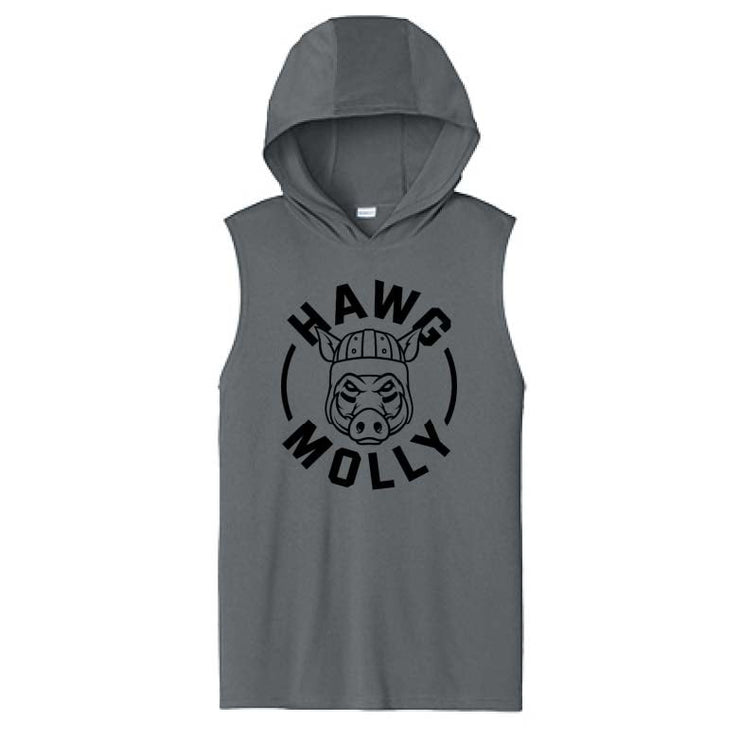 HAWG MOLLY (Black) - Hooded Muscle Tee