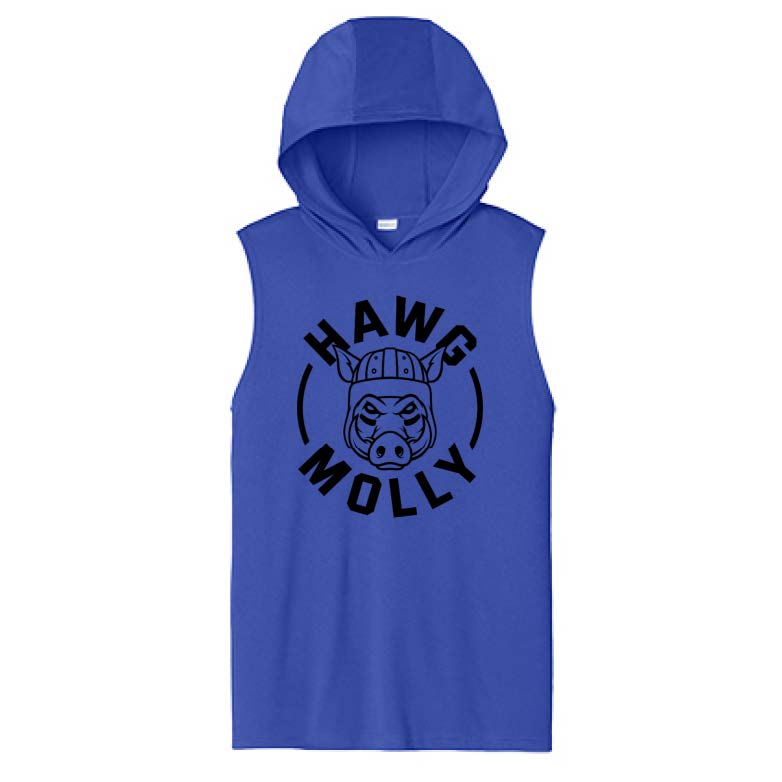 HAWG MOLLY (Black) - Hooded Muscle Tee