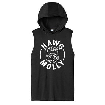HAWG MOLLY (White) - Hooded Muscle Tee