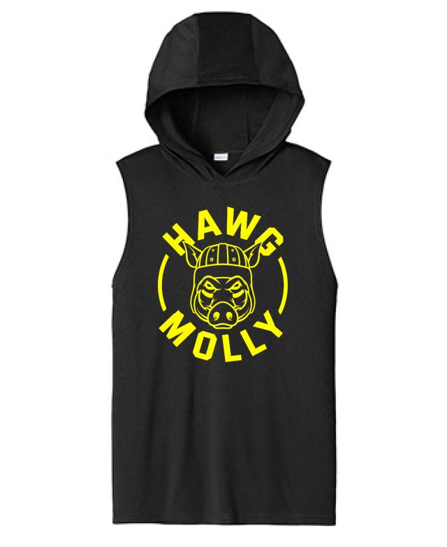 HAWG MOLLY (Yellow) - Hooded Muscle Tee