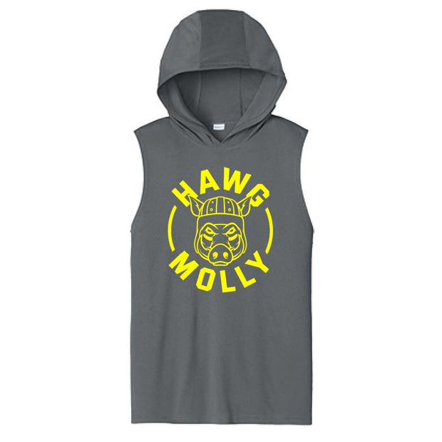 HAWG MOLLY (Yellow) - Hooded Muscle Tee