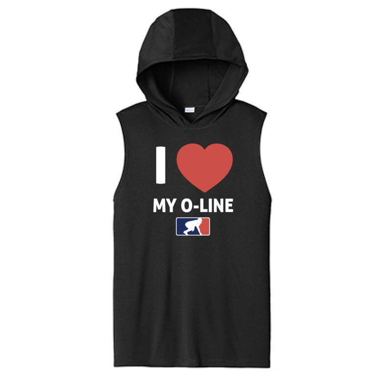 I <3 MY 0-LINE - Hooded Muscle Tee