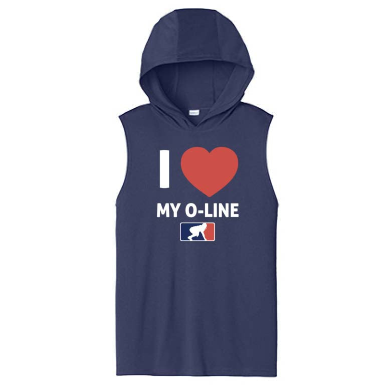 I <3 MY 0-LINE - Hooded Muscle Tee