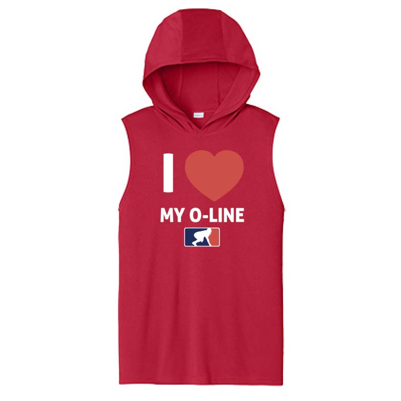 I <3 MY 0-LINE - Hooded Muscle Tee