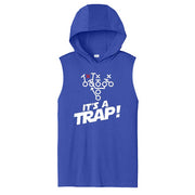 ITS A TRAP! (White) - Hooded Muscle Tee