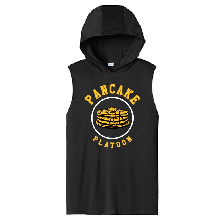 PANCAKE PLATOON - Hooded Muscle Tee