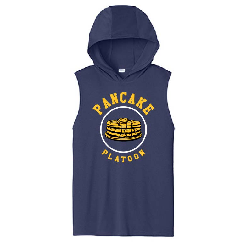 PANCAKE PLATOON - Hooded Muscle Tee