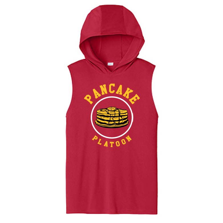 PANCAKE PLATOON - Hooded Muscle Tee