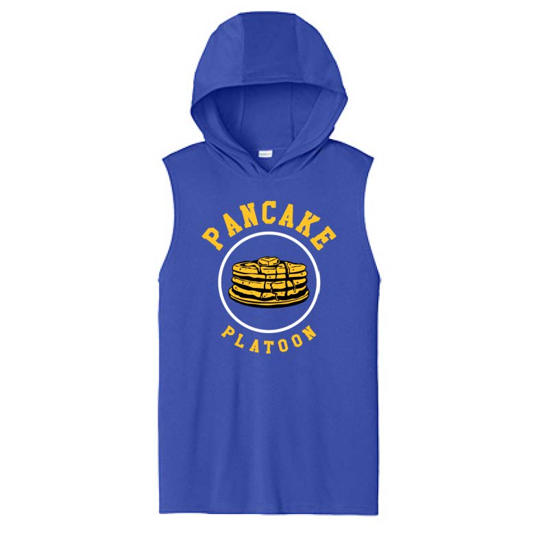 PANCAKE PLATOON - Hooded Muscle Tee