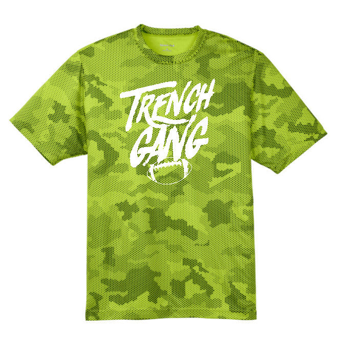 TRENCH GANG (White) - Hex Camo Performance Tee