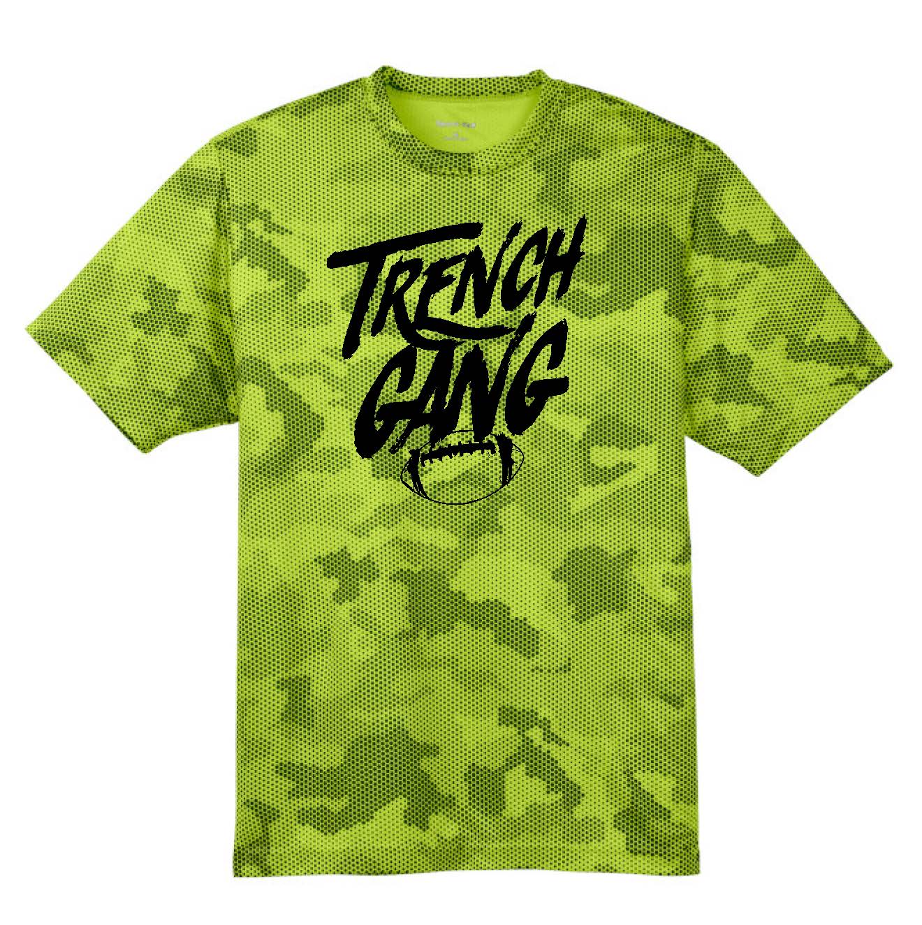 TRENCH GANG (Black) - Hex Camo Performance Tee