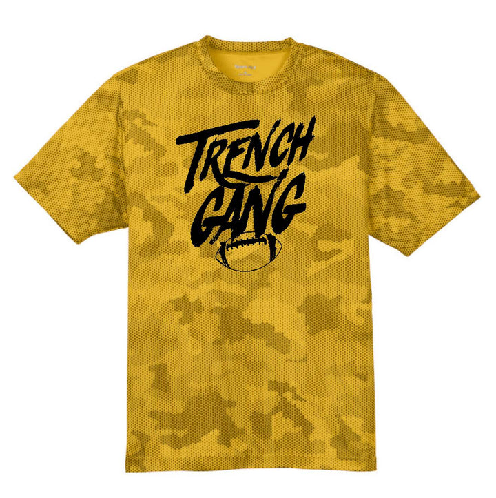 TRENCH GANG (Black) - Hex Camo Performance Tee