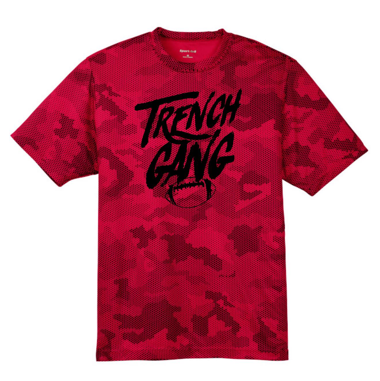 TRENCH GANG (Black) - Hex Camo Performance Tee