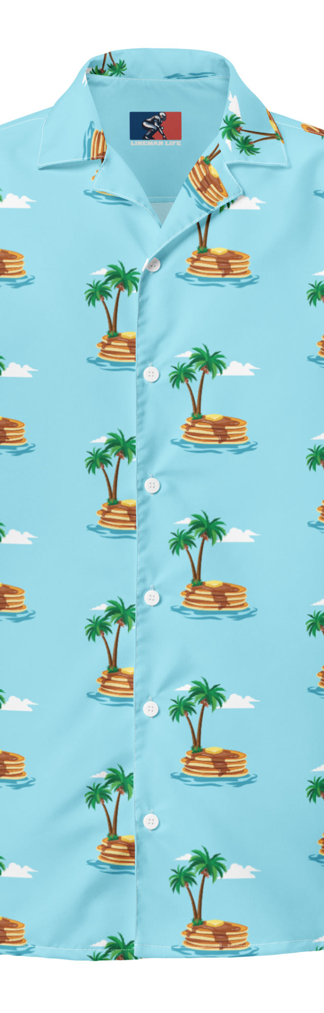 Pancakes and Palm Trees - Blue