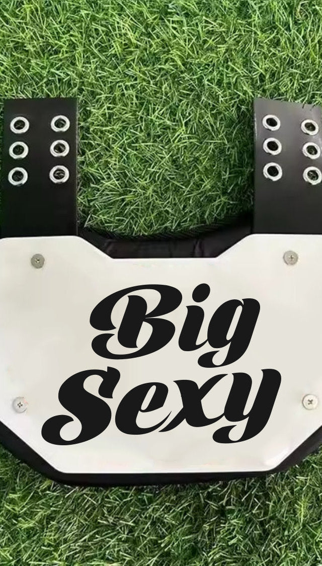 Big Sexy Football Back Plate