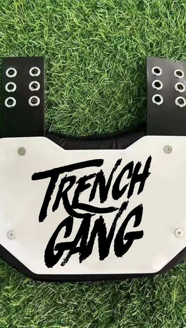 Trench Gang Football Back Plate