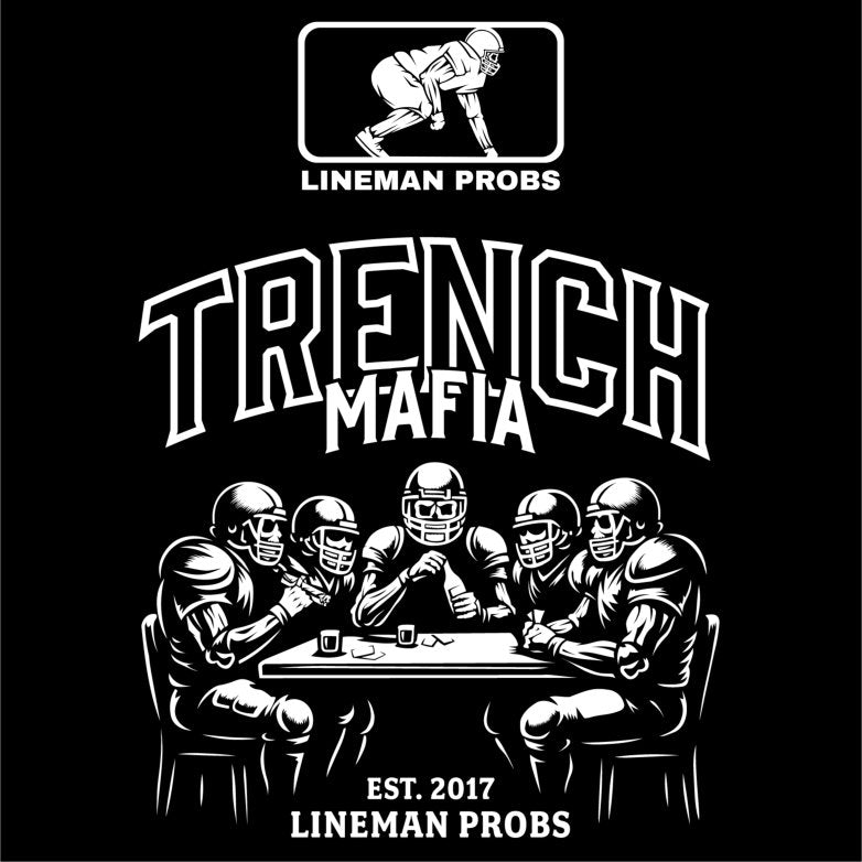 BIG BONED - TRENCH MAFIA (White) - Hooded Muscle Tee