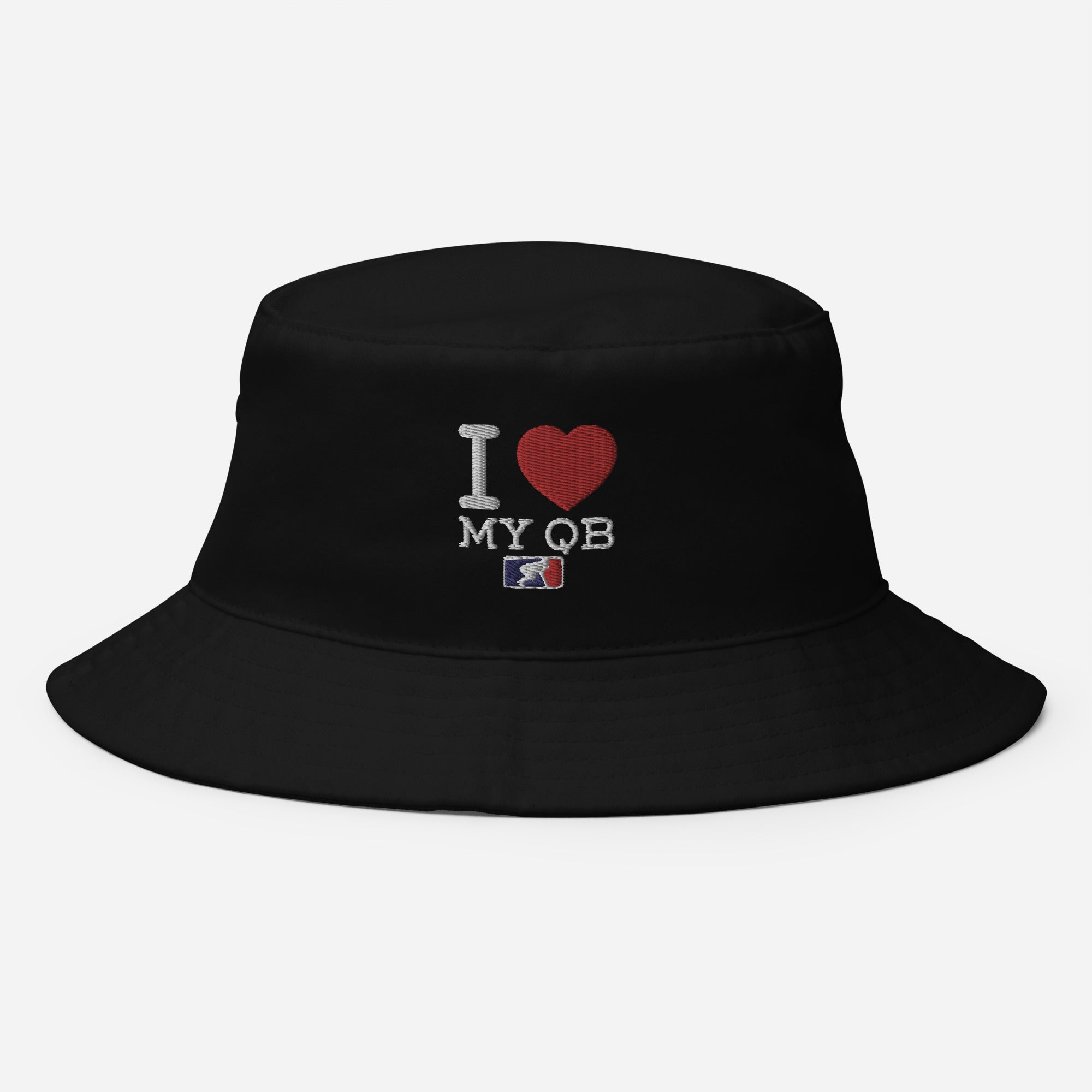 I Love My QB Bucket Hat - With Logo