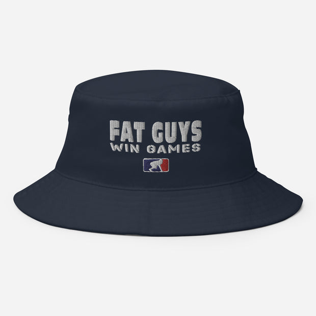 Fat Guys Win Games Bucket Hat