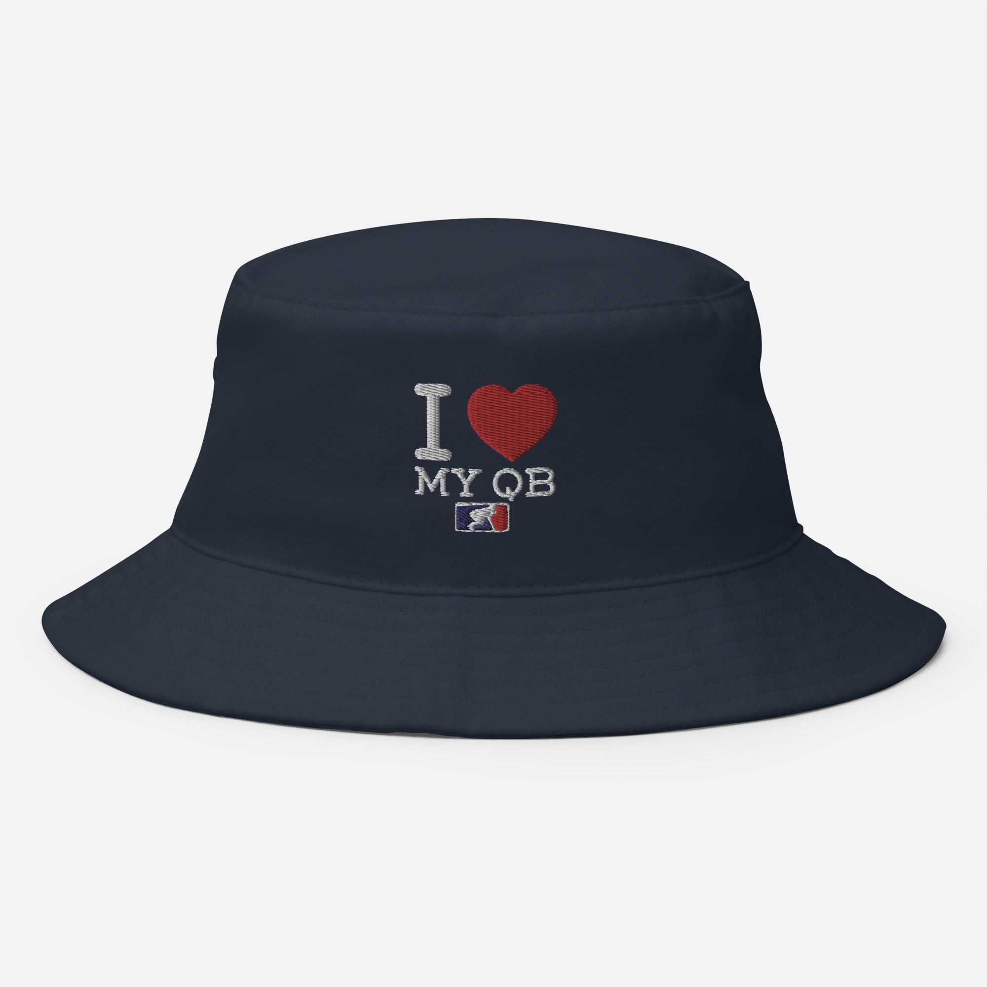 I Love My QB Bucket Hat - With Logo