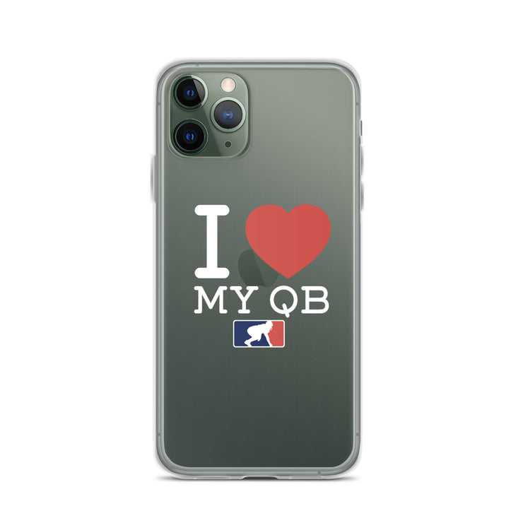 I <3 My QB - iPhone case (clear)