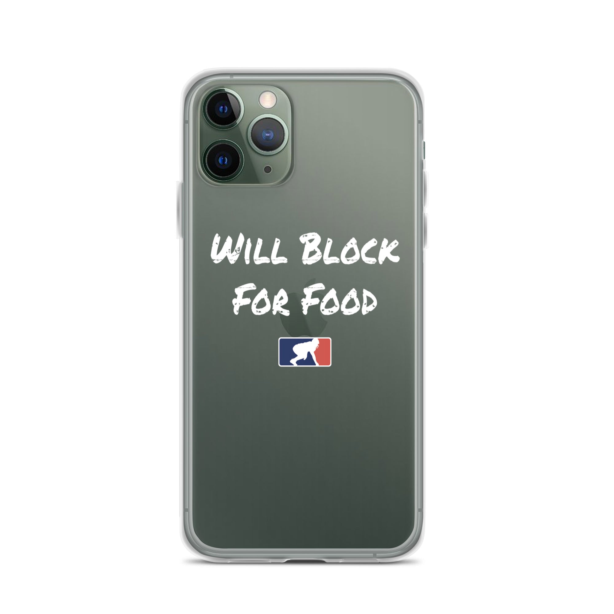 Will Block for Food - iPhone (clear)