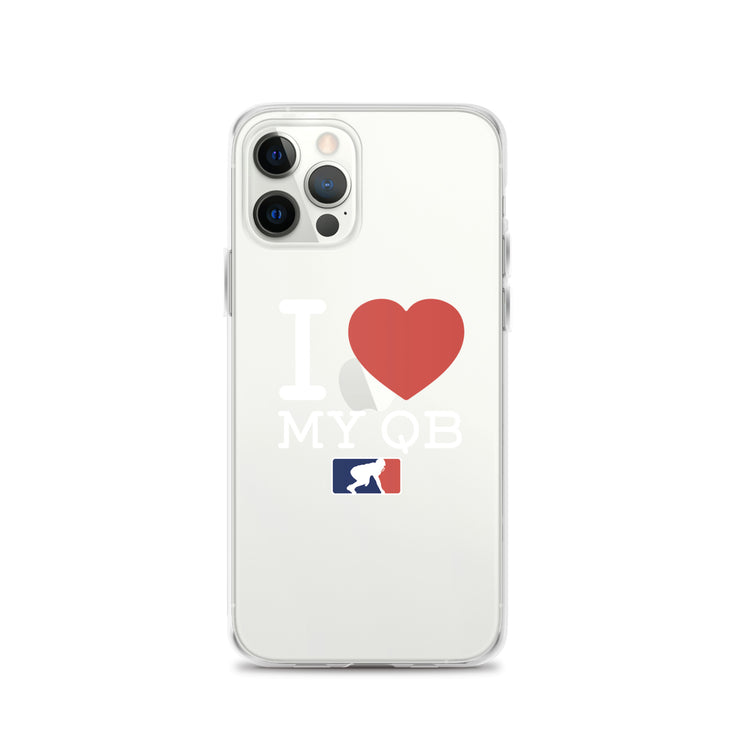 I <3 My QB - iPhone case (clear)