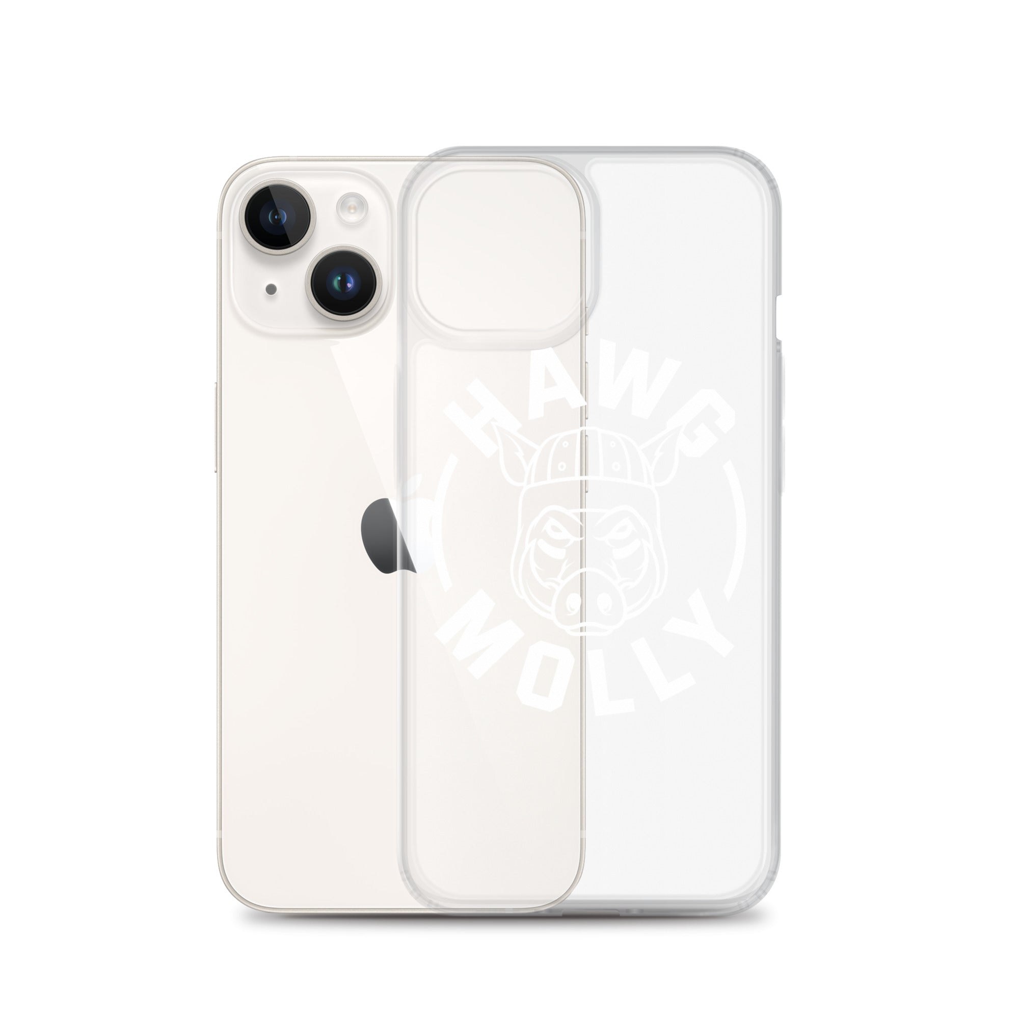 Hawg Molly (white) - iPhone (clear)