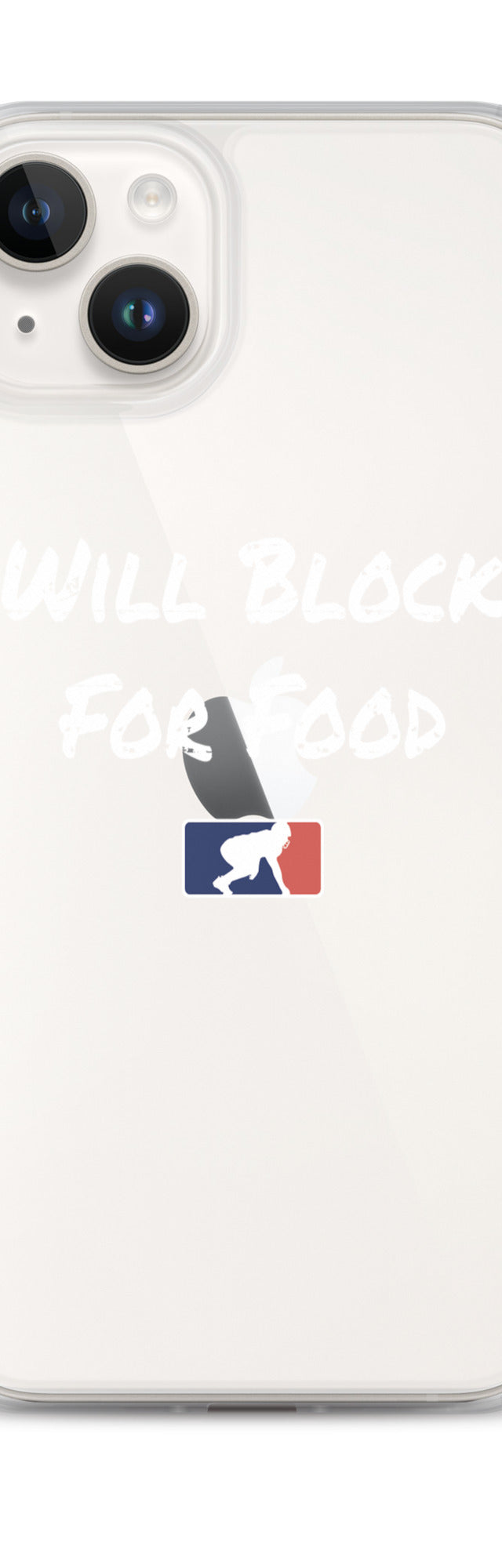 Will Block for Food - iPhone (clear)