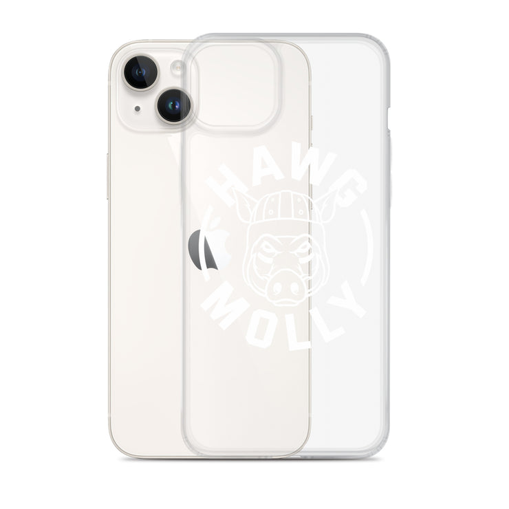 Hawg Molly (white) - iPhone case (clear)