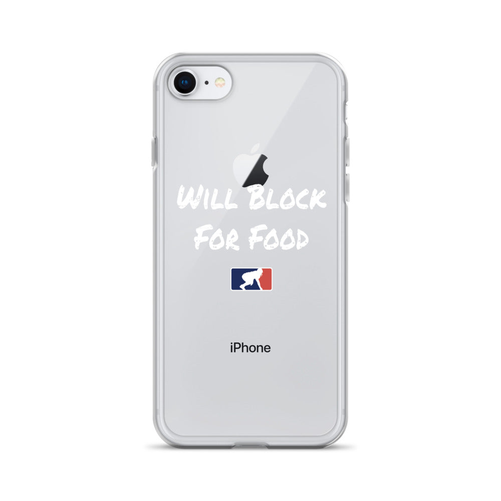 Will Block for Food - iPhone (clear)