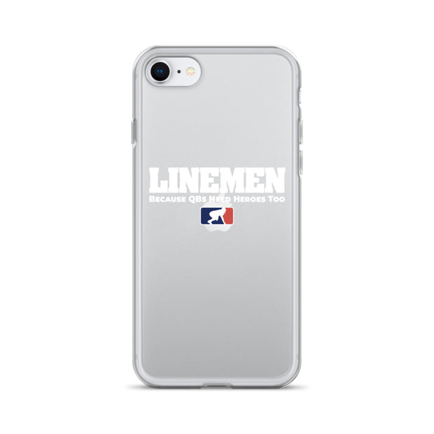 Linemen - Because QBs Need Heroes Too - iPhone (clear)