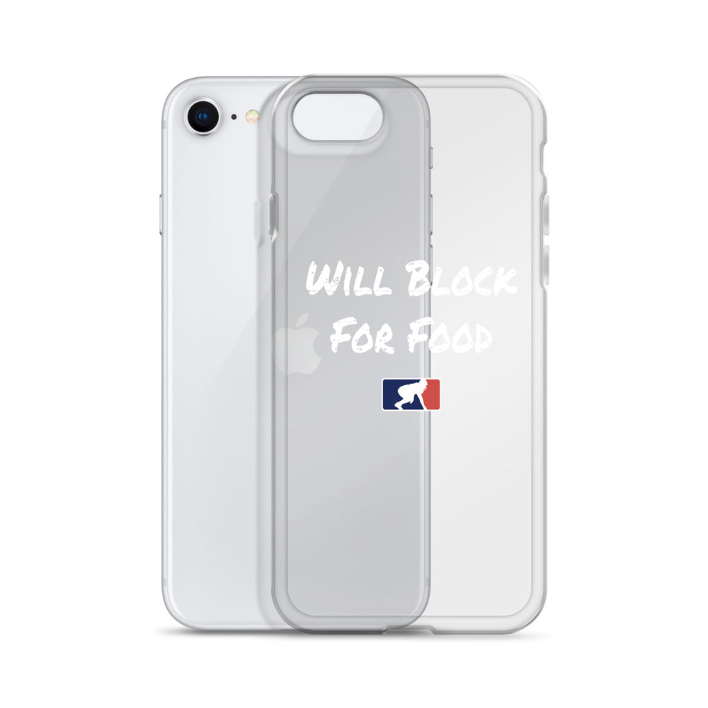 Will Block for Food - iPhone (clear)