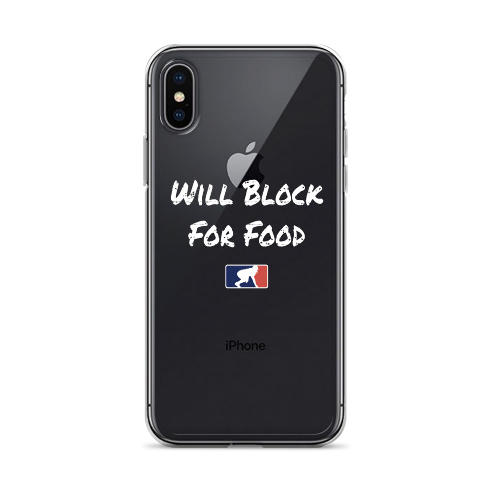 Will Block for Food - iPhone (clear)