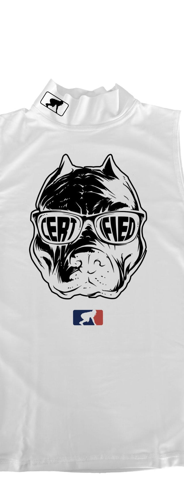 CERTIFIED DAWG - Mock Neck Sleeveless Compression Top