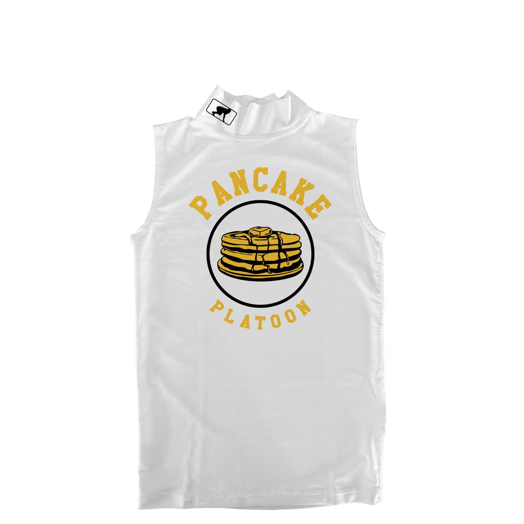 PANCAKE PLATOON - Mock Neck Sleeveless Compression Top