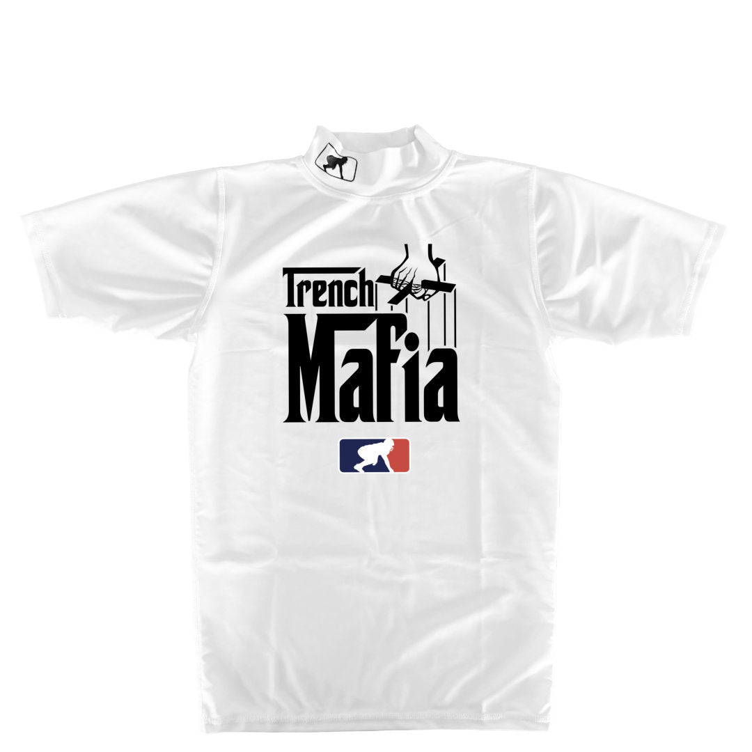 TRENCH MAFIA - Mock Neck Short Sleeve Compression Top
