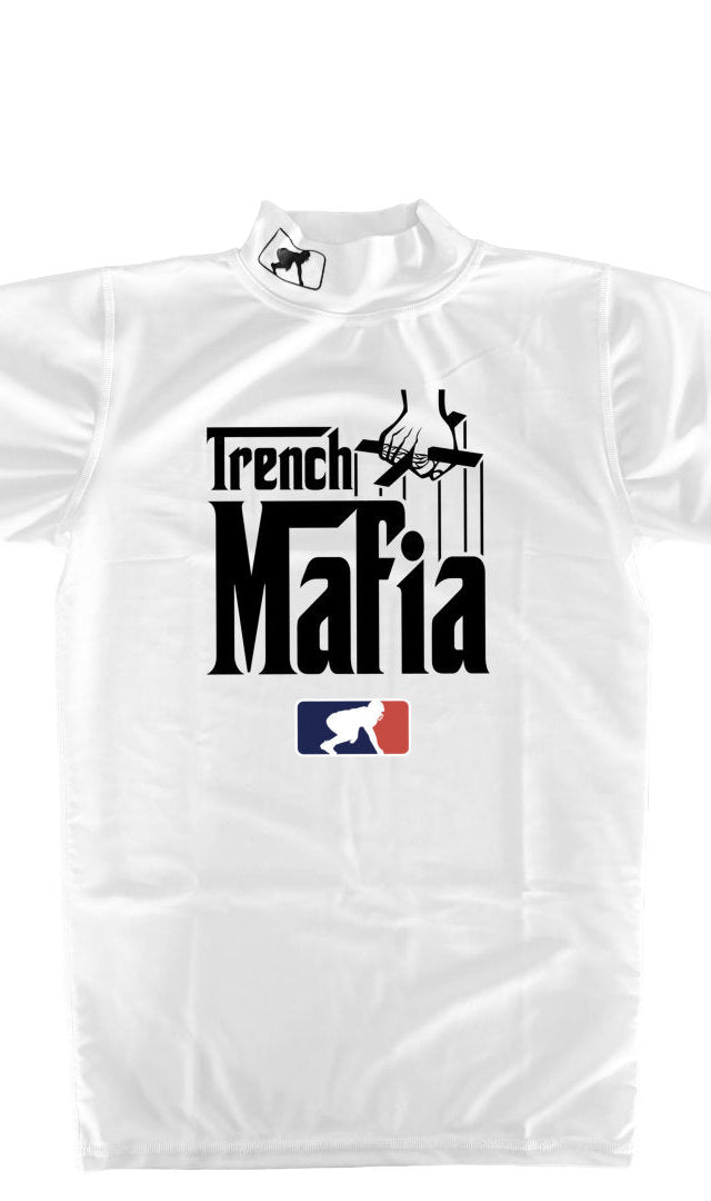 TRENCH MAFIA - Mock Neck Short Sleeve Compression Top